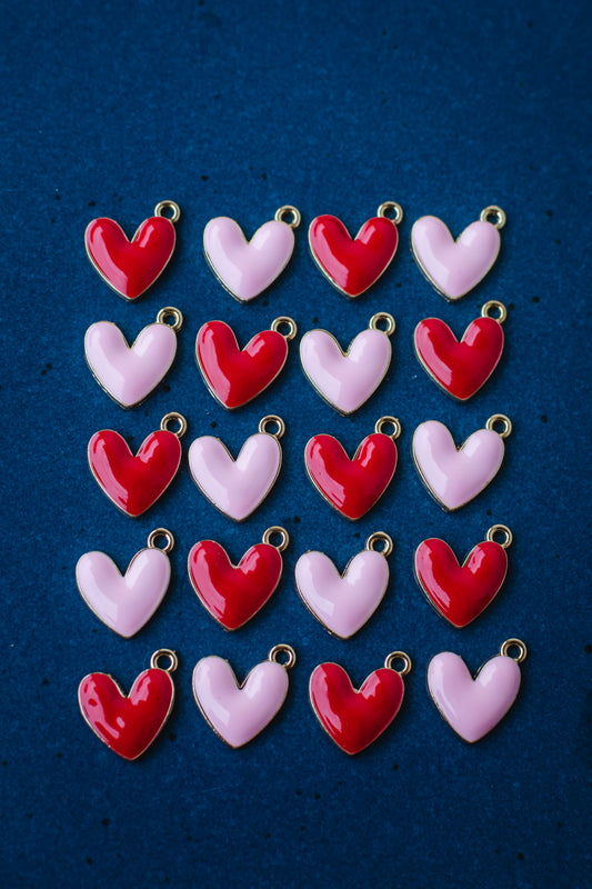 Red & Pink Heart | Charm